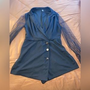 Black blazer romper